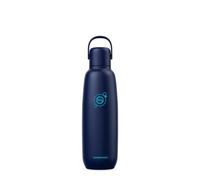 SodaStream Fizz & Go - Botella térmica de acero inoxidable 0,9L azul oscuro | Portátil, doble pared aislante mantiene bebidas frías/calientes 12h, apta lavavajillas, compatible con Duo, Terra, Art, Enso