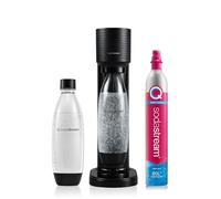 SodaStream Gasador de agua para transformar el agua en agua espumosa, incluye 1 botella de 1 litro y 1 cilindro de dióxido de carbono Co2 alimentaria de 425 gr con enganche rápido