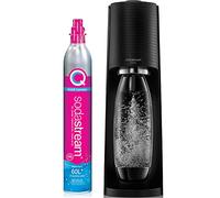 SodaStream Terra - Máquina de agua con gas (negro) con botella de CO2 y DWS