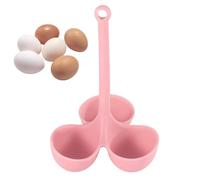 Sode - Huevera de 3 rejillas, servidor de huevos portátil | Bandeja de cocción al vapor para huevos de silicona multifuncional resistente al calor, ollas reutilizables para hervir y cocinar