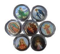 sodeber 10 cajas de almacenamiento de para cuentas redondas, rosario católico para cruz, collar de rosario religioso, collar de plata de ley para mujer, oro para mujeres, hombres, oro para hombres,