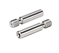 sodeber 2 uds Totalmente metálico, quimera/cíclope para Garganta con Rotura de Calor para aleación de Titanio para Impresora 3D, Boquilla de Garganta, Bloqueador de Calentador de 1, 75mm