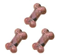 sodeber 3 Piezas talladas a Mano pequeña de Hueso de Perro Cristales Naturales Adorno de Piedra para decoración del hogar y Suministros de artesanía Piedra de Bolsillo Coleccionable