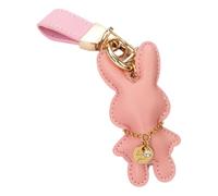 sodeber Abalorio de piel con diseño de conejos y hebilla de correa para mujeres elegantes y modernas, Medium, piel sintética, No es una piedra preciosa