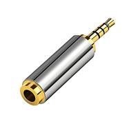 sodeber Adaptador de de 3, 5 mm a Macho de 2, 5 mm Convertidor Teléfono Auricular Auriculares 2 a 3 Conector de 3 Anillos Adaptador Mono Izquierdo Derecho Conector