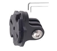 sodeber Adaptador de Soporte para Faro de Bicicleta, Soporte para cámara Deportiva, Base de fijación, conexión ABS, Soporte para Ordenador de Bicicleta