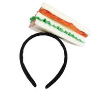 sodeber Aro creativo para el pelo de hamburguesa para fiestas, ocasiones festivas, accesorio para la cabeza con patrón divertido