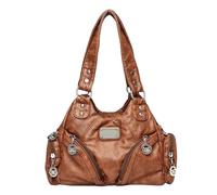sodeber Bolso bandolera de de PU para mujer, bolso de hombro moderno, bolso retro, para motocicleta, bandolera para ir trabajo, bandolera de para mujer