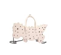sodeber Bolso bandolera de piel sintética con forma de dinosaurio con cadena desmontable para uso diario, Blanco W, Medium
