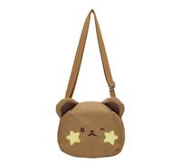 sodeber Bolso cruzado japonés simple para mujer, con hombros pequeños, para ir de compras, Oso marrón C, Medium