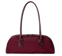 sodeber Bolso de hombro de nailon inspirado en Corea para uso diario, ligero, para axilas, bolso casual para axilas, Borgoña Wr, Medium