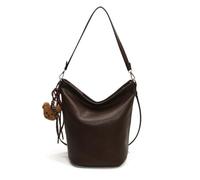 sodeber Bolso de mano para mujer, estilo retro, de gran capacidad, para ir de compras, a la moda, Café Cf, Medium