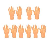 sodeber Broma de Marionetas de Mano Manos Accesorios de Broma prácticos Relleno de Bolsa Niños Muestran Roles para Jugar Juguetes para los Dedos Accesorios de Juego de Roles 4 / 10P