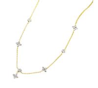 sodeber Collar brillante con colgante de planta de cuatro hojas, joyería para el cuello para pareja joven o amigo cercano, Medium, Cobre, No es una piedra preciosa