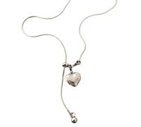sodeber Collar simple con colgante de corazón a la moda, joyería para pareja joven o amigo cercano