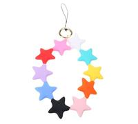 sodeber Colorido colgante de estrella de silicona, divertido llavero de estrella de silicona para colgar en habitaciones infantiles y áreas de estudio, llavero moderno