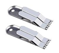 sodeber Conector Pesca lombrices de Tierra Clip de Vivos portátil de Acero Inoxidable Accesorios multifunción de Pesca Gancho cebos guardián