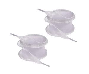 sodeber Cordones de multiusos de 3, 5 cm de ancho, cordones de Organza transparente para zapatos, correa de repuesto, embalaje de regalo, bolsa de proyecto, decorativos