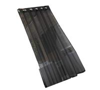 sodeber Cortinas de Exterior Transparentes, Impermeables, Cortinas de Gasa para Patios y cenadores con Ojales