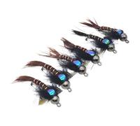 sodeber De 6 señuelos de Pesca de imitación realistas con Cuentas de Metal para un hundimiento más rápido y Mejor precisión de Lanzamiento Seducción Realista para la Pesca de Criaturas