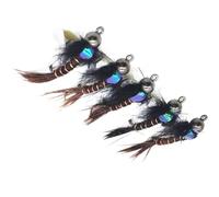 sodeber De 6 señuelos de Pesca de imitación realistas con Cuentas de Metal para un hundimiento más rápido y Mejor precisión de Lanzamiento Seducción Realista para la Pesca de Criaturas