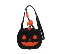 sodeber Delicado bolso bandolera versátil de calabaza de Halloween, accesorio de moda para celebraciones de otoño, Black Smiley D, Medium