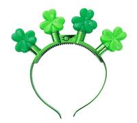sodeber Diadema para fiesta del día de San Patricio, diadema LED intermitente, carnaval, celebración, vacaciones, trébol