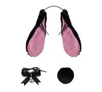 sodeber Diademas de orejas de conejo dulces para Halloween, llamativas, cuello de encaje, accesorios para fiestas, uso diario