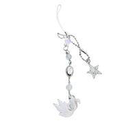 sodeber Dije de teléfono con cuentas de estrella de pez colorido, hecho a mano, acrílico resistente, accesorio de moda para un aspecto moderno, Medium, Acrílico, No es una piedra preciosa