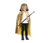 sodeber Disfraz egipcio de faraones para Halloween, disfraz de faraones, capa dorada, capa de faraones egipcios, capa dorada