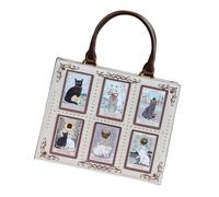 sodeber Elegante bolso de de PU con y diseño de gatos Bolso bandolera Bolso cruzado para trabajo o de viaje Lovely Cats Purse