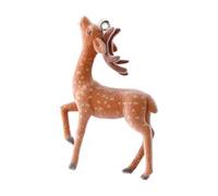 sodeber Elegante colgante de ciervo 3D con colgante de alce de Navidad, llavero para amantes de la naturaleza y la moda, Medium, Plástico/resina, No es una piedra preciosa