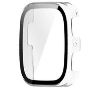 sodeber Funda para reloj inteligente con película de vidrio para reloj inteligente Active 2, película protectora de pantalla cuadrada, funda a prueba de arañazos