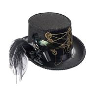 sodeber Halloween Magicians Top Hat Gear Chain Decors Witches Hot Girl Role Play Tool Medieval Periodo