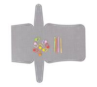sodeber Juego de sábanas de lona de malla acrílica flexible para coser, bolsos, rejillas transparentes, marco hecho a mano, Juego de 2 grandes D, Medium