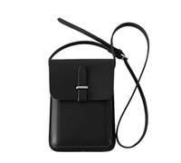 sodeber Monedero vertical moderno con correa de hombro ajustable para teléfonos inteligentes y funda para teléfono con solapa cruzada de PU esencial