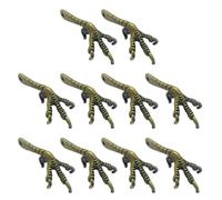 sodeber Paquete de 10 accesorios decorativos de garra de pájaro que mejoran el atractivo estético de cualquier habitación o evento, textura de aleación para