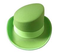 sodeber Sombrero único de borde inclinado para actuaciones de magos en escenario, temática de fiesta para hombres y mujeres