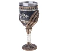 sodeber Taza de calavera Taza vikinga para beber de resina de esqueleto Tazas de café Taza de té de Halloween Vasos Gran regalo para un amigo Juego de bebidas con copas de vino de calavera