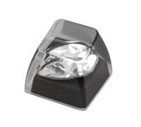 sodeber Teclas de Resina Transparente con Estructura Amplia para Escritura y Juegos fluidos Las Teclas de Resina Hechas a Mano se desvanecen con difusiones de luz