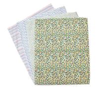 Sodertex Retales Estampado geométrico - 100% algodón - 45,5 x 55 cm - 4 Unidades - Colores Surtidos, Crudo