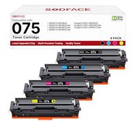 SODFACE 075 para i-SENSYS LBP647Cdw Impresora 075 075H Toner Cartridge Set: Compatible para Canon 075 075H ImageCLASS MF662Cdw MF663Cdw MF665Cdw LBP646Cdw LBP647Cdw (Negro, Cian, Amarillo, Magenta, 4