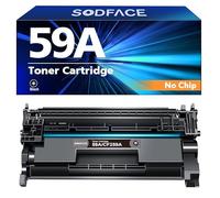 SODFACE Cartucho de tóner 59A CF259A 59A 59A Compatible con HP 59A 59X CF259A CF259X para Impresora HP Laserjet Pro M404dn MFP M428fdw M428dw M428fdn M404dw M404n (Negro, 1 Unidad)