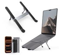 SODI Soporte para Portátil, Soporte Plegable de Aluminio, 6 Niveles Ajustables, Portátil, Resistente, Compatible con MacBook Pro, Air, HP, Sony, DELL y Otros Portátiles de 10-16"