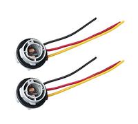 SODIAL 2 Unids 1157 Bay15D Lamp Holder Bulbs P21 / 5W Adaptador Base Socket Conector Accesorios de Plástico para Coche para Luz de Freno