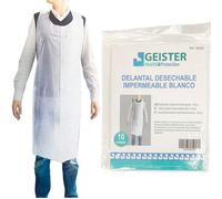 Sodico 00698 Delantal Desechable Impermeable Blanco 10 unidades