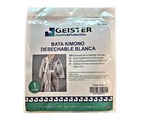 Sodico 00701 Bata Kimono Desechable Blanca Talla Unica