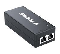 Sodola Inyector PoE 2.5 Gigabit, Adaptador PoE 802.3af/at Power Over Ethernet, Adaptador PoE 100/1000/2500Mbps No PoE a PoE, Plug & Play, Distancia hasta 100 metros
