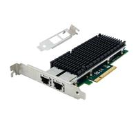 Sodola Tarjeta de red de doble puerto RJ45 de 10 GB con controlador X540, adaptador LAN Ethernet PCIe para servidores Windows/Linux/ESX, comparación con Intel X540-T2, SL-X540x8-2T