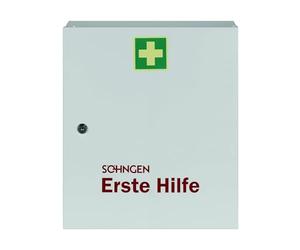 Söhngen Bonn Paris 0502006 - Botiquín de primeros auxilios (sin contenido, armario con cerradura de seguridad, 1 puerta, chapa de acero)